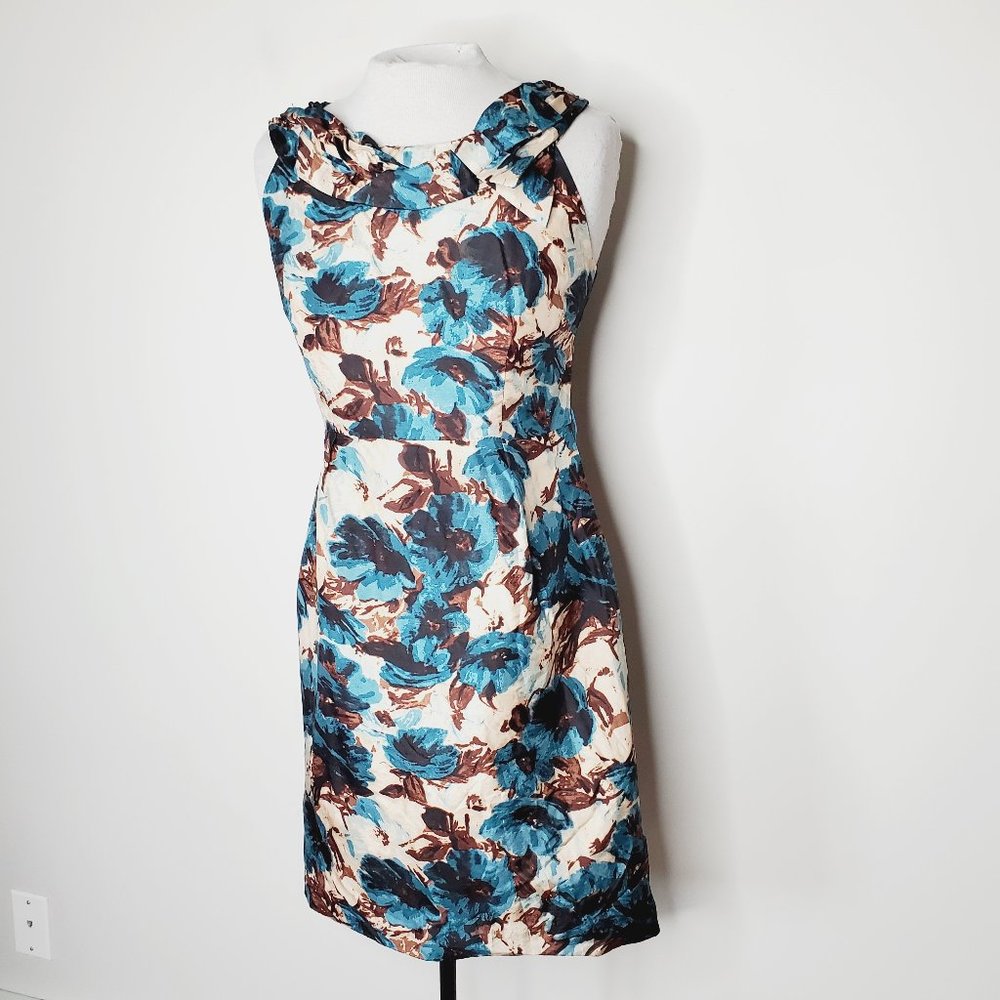 KATE SPADE 100% Silk Floral Sheath Mini Dress - Picture 3 of 10